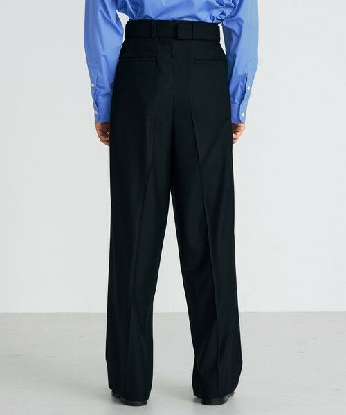 TOMORROWLAND / トゥモローランド その他パンツ | Super160's ウールギャバベルトパンツ | 詳細4