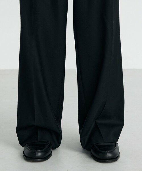 TOMORROWLAND / トゥモローランド その他パンツ | Super160's ウールギャバベルトパンツ | 詳細8