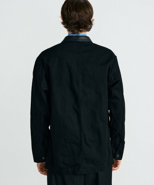 CAPSULEUX LEMAGE ブラックデニムカバーオール CAPSULEUX LEMAGE ブラックデニムカバーオール