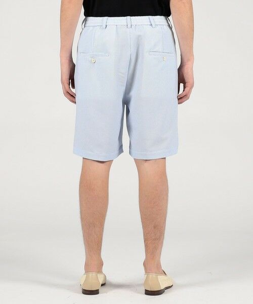 TOMORROWLAND / トゥモローランド ショート・ハーフ・半端丈パンツ | Tangent NEVILL SHORTS ポリエステル シアサッカー 2プリーツイージーショーツ | 詳細4