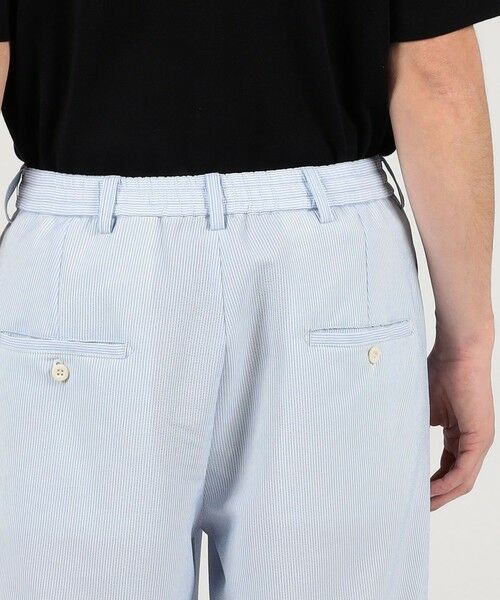 TOMORROWLAND / トゥモローランド ショート・ハーフ・半端丈パンツ | Tangent NEVILL SHORTS ポリエステル シアサッカー 2プリーツイージーショーツ | 詳細6