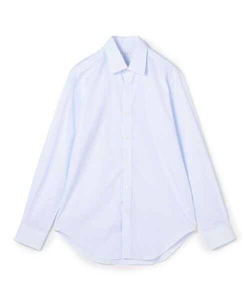 TOMORROWLAND/トゥモローランド 140/2コットン レギュラーカラー ロングスリーブドレスシャツ 62 ブルーストライプ 41 TOMORROWLAND/トゥモローランド 140/2コットン レギュラーカラー ロングスリーブドレスシャツ 62 ブルーストライプ 41