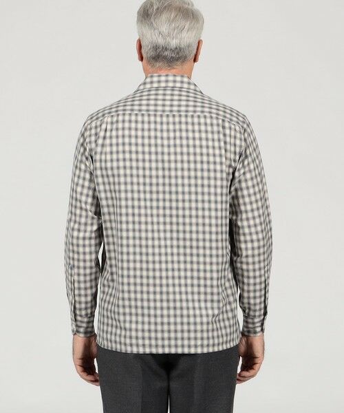 TOMORROWLAND / トゥモローランド シャツ・ブラウス | コットンオンブレーチェック ダブルポケットオープンカラーシャツ ALBINI | 詳細4