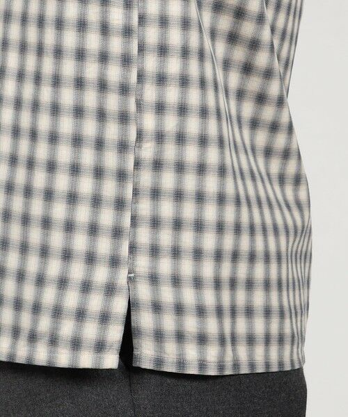 TOMORROWLAND / トゥモローランド シャツ・ブラウス | コットンオンブレーチェック ダブルポケットオープンカラーシャツ ALBINI | 詳細8