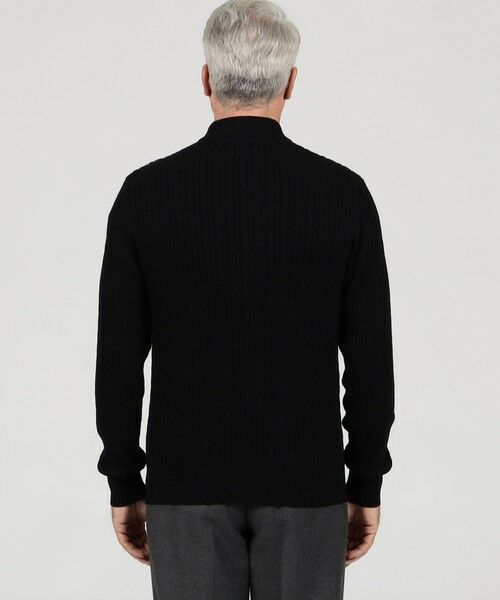 TOMORROWLAND / トゥモローランド ニット・セーター | コットンシルク ポロカラー ケーブルニット | 詳細4