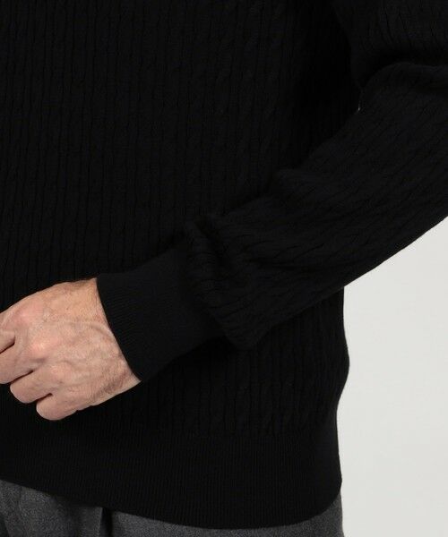 TOMORROWLAND / トゥモローランド ニット・セーター | コットンシルク ポロカラー ケーブルニット | 詳細6