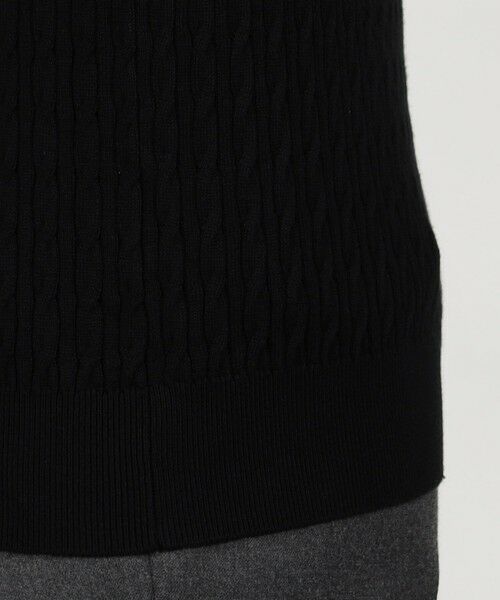 TOMORROWLAND / トゥモローランド ニット・セーター | コットンシルク ポロカラー ケーブルニット | 詳細7