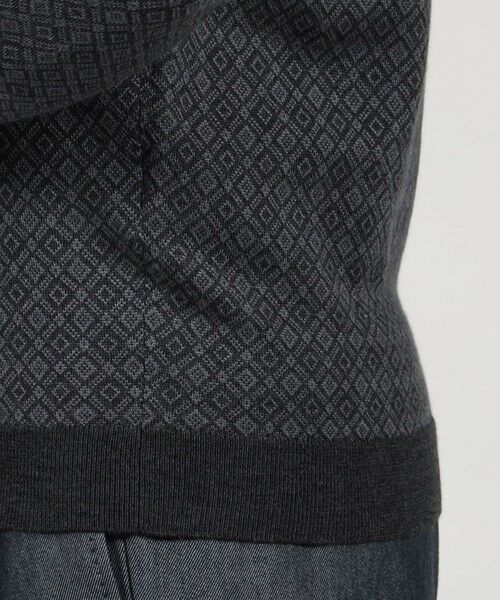 TOMORROWLAND / トゥモローランド ニット・セーター | ウールシルクカシミヤ ジオメトリック柄 クルーネックプルオーバーニット | 詳細7