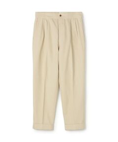 TOMORROWLAND / トゥモローランド スラックス・ドレスパンツ | コットンカシミヤ バックベルト ペグトップスラックス SONDRIO