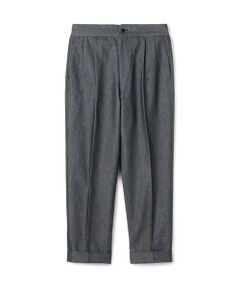 TOMORROWLAND / トゥモローランド スラックス・ドレスパンツ | コットンカシミヤ バックベルト ペグトップスラックス SONDRIO
