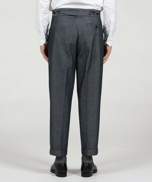 TOMORROWLAND / トゥモローランド スラックス・ドレスパンツ | コットンカシミヤ バックベルト ペグトップスラックス SONDRIO | 詳細4