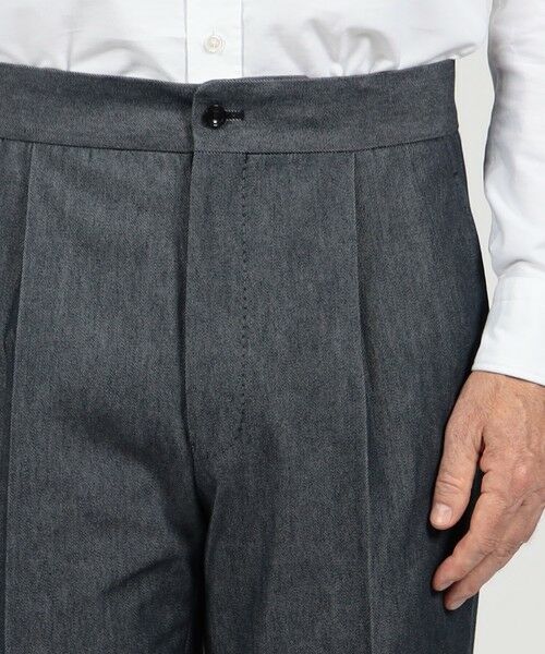 TOMORROWLAND / トゥモローランド スラックス・ドレスパンツ | コットンカシミヤ バックベルト ペグトップスラックス SONDRIO | 詳細5