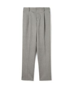 TOMORROWLAND / トゥモローランド スラックス・ドレスパンツ | ウールヘリンボーン 1プリーツスラックス