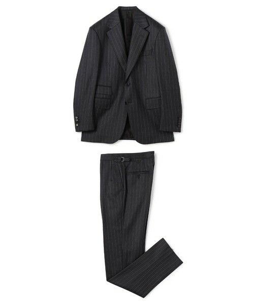 TOMORROWLAND/トゥモローランド ウール シングルブレステッド2Bスーツ ISLAND FLEECE E.Zegna 18 グレー系 46 TOMORROWLAND/トゥモローランド ウール シングルブレステッド2Bスーツ ISLAND FLEECE E.Zegna 18 グレー系 46