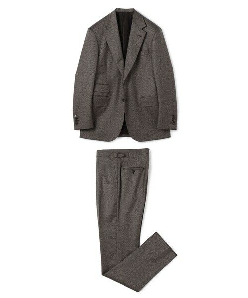 TOMORROWLAND/トゥモローランド ウール シングルブレステッド2Bスーツ ISLAND FLEECE E.Zegna 49 ブラウン系 44 TOMORROWLAND/トゥモローランド ウール シングルブレステッド2Bスーツ ISLAND FLEECE E.Zegna 49 ブラウン系 44