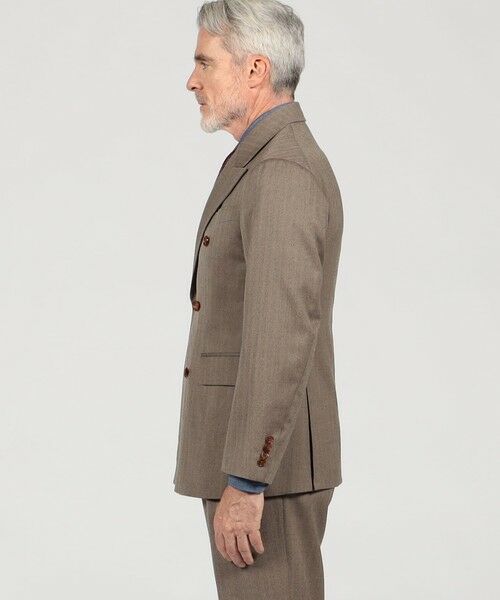 TOMORROWLAND / トゥモローランド テーラードジャケット | ウールヘリンボーン ダブルブレステッド6Bジャケット | 詳細3