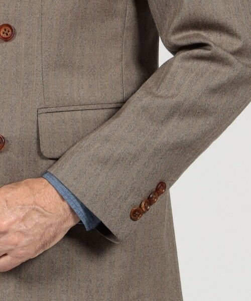 TOMORROWLAND / トゥモローランド テーラードジャケット | ウールヘリンボーン ダブルブレステッド6Bジャケット | 詳細7