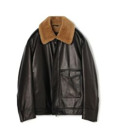 TOMORROWLAND / トゥモローランド ブルゾン | 【別注】EMMETI JAMES ラムレザー ムートン ブルゾン