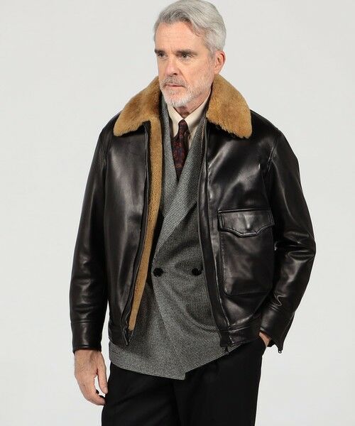 TOMORROWLAND / トゥモローランド ブルゾン | 【別注】EMMETI JAMES ラムレザー ムートン ブルゾン | 詳細1