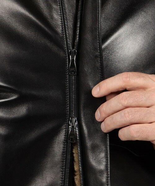 TOMORROWLAND / トゥモローランド ブルゾン | 【別注】EMMETI JAMES ラムレザー ムートン ブルゾン | 詳細12