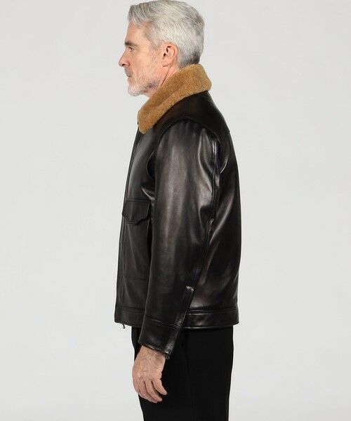 TOMORROWLAND / トゥモローランド ブルゾン | 【別注】EMMETI JAMES ラムレザー ムートン ブルゾン | 詳細3