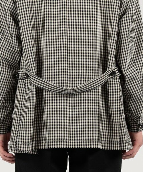 TOMORROWLAND / トゥモローランド その他アウター | シルクカシミア ギンガムチェック シングルブレステッド ショートコート | 詳細11