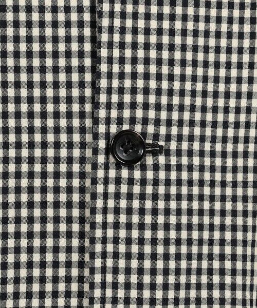 TOMORROWLAND / トゥモローランド その他アウター | シルクカシミア ギンガムチェック シングルブレステッド ショートコート | 詳細12