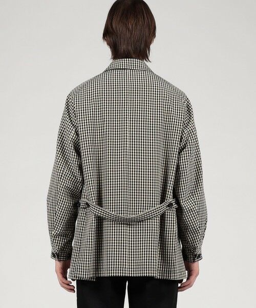 TOMORROWLAND / トゥモローランド その他アウター | シルクカシミア ギンガムチェック シングルブレステッド ショートコート | 詳細4