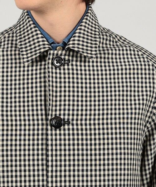 TOMORROWLAND / トゥモローランド その他アウター | シルクカシミア ギンガムチェック シングルブレステッド ショートコート | 詳細7