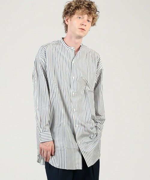 TOMORROWLAND / トゥモローランド シャツ・ブラウス | HAVERSACK ATTIRE シルク バンドカラーロングシャツ | 詳細1