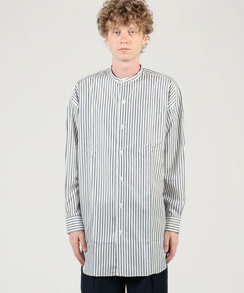 TOMORROWLAND / トゥモローランド シャツ・ブラウス | HAVERSACK ATTIRE シルク バンドカラーロングシャツ | 詳細2