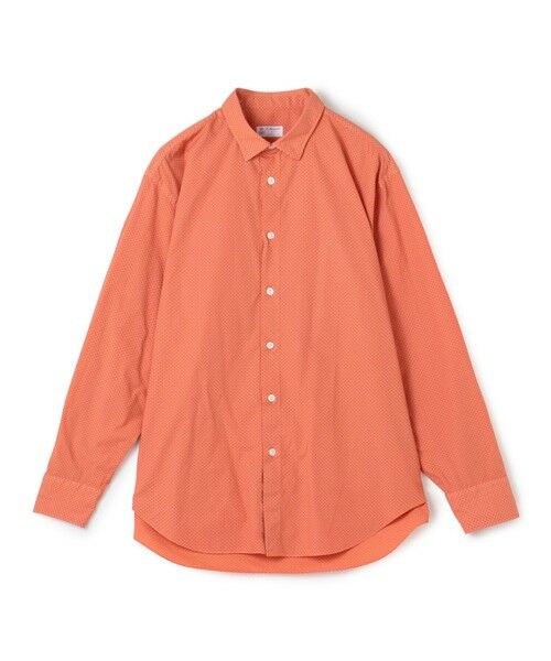 TOMORROWLAND / トゥモローランド シャツ・ブラウス | ERRICO FORMICOLA コットン レギュラーカラー ドットシャツ(28 オレンジ系)