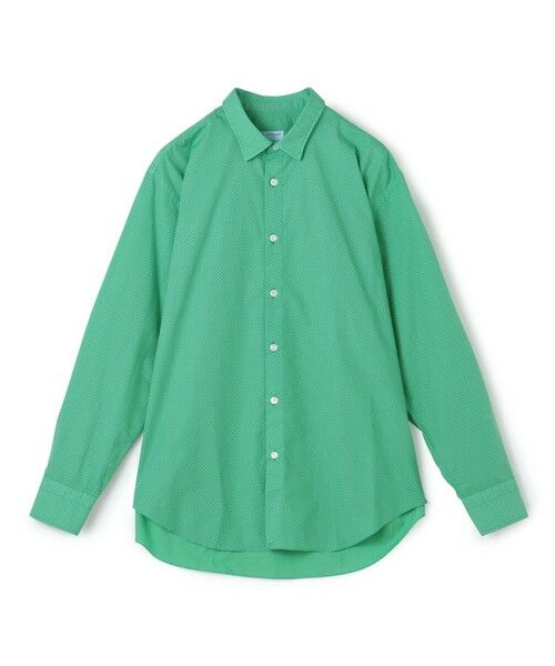 TOMORROWLAND / トゥモローランド シャツ・ブラウス | ERRICO FORMICOLA コットン レギュラーカラー ドットシャツ(56 グリーン系)