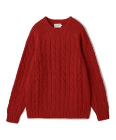 TOMORROWLAND / トゥモローランド ニット・セーター | INVERALLAN ウールケーブル クルーネックプルオーバーニット