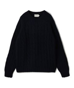 TOMORROWLAND / トゥモローランド ニット・セーター | INVERALLAN ウールケーブル クルーネックプルオーバーニット