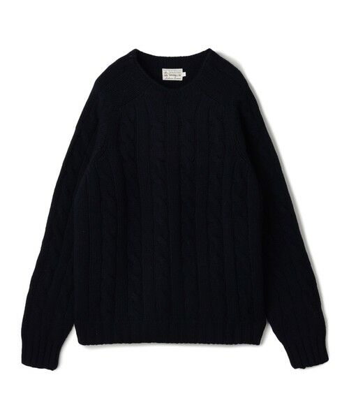 TOMORROWLAND / トゥモローランド ニット・セーター | INVERALLAN ウールケーブル クルーネックプルオーバーニット(69 ネイビー)