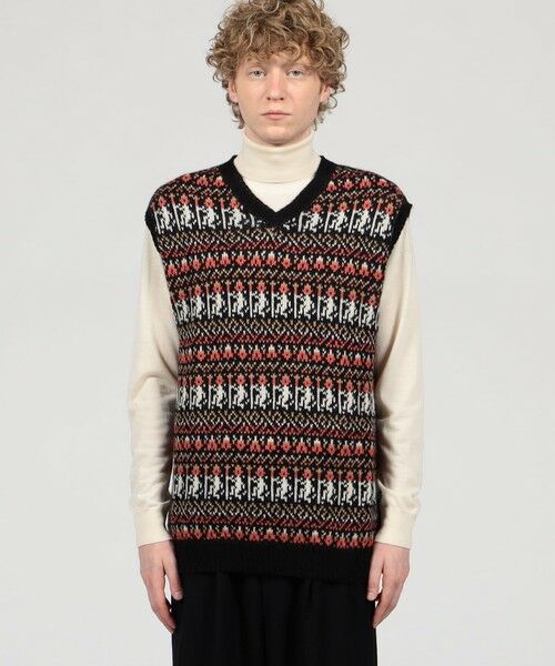 TOMORROWLAND / トゥモローランド ニット・セーター | 【別注】Raffa Molina フェアアイル Vネック ニットベスト | 詳細2