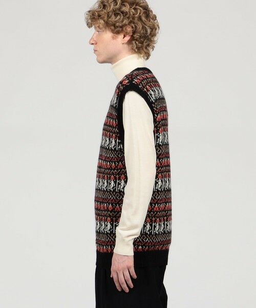 TOMORROWLAND / トゥモローランド ニット・セーター | 【別注】Raffa Molina フェアアイル Vネック ニットベスト | 詳細3