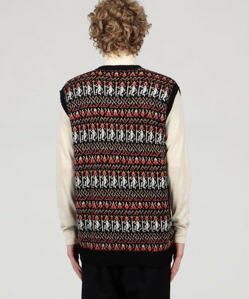 TOMORROWLAND / トゥモローランド ニット・セーター | 【別注】Raffa Molina フェアアイル Vネック ニットベスト | 詳細4