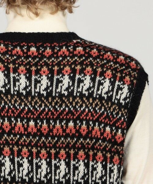 TOMORROWLAND / トゥモローランド ニット・セーター | 【別注】Raffa Molina フェアアイル Vネック ニットベスト | 詳細6