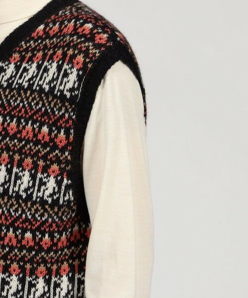 TOMORROWLAND / トゥモローランド ニット・セーター | 【別注】Raffa Molina フェアアイル Vネック ニットベスト | 詳細7
