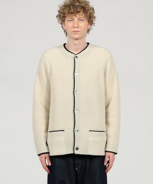 TOMORROWLAND / トゥモローランド カーディガン・ボレロ | 【別注】Raffa Molina パイピング クルーネック ニットカーディガン | 詳細2