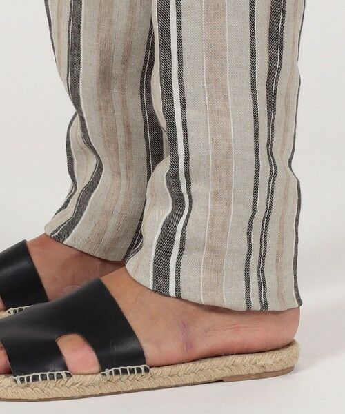 TOMORROWLAND / トゥモローランド スラックス・ドレスパンツ | PT TRINO SLIM JOGGER リネンストライプ イージースラックス | 詳細10