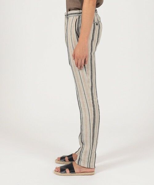 TOMORROWLAND / トゥモローランド スラックス・ドレスパンツ | PT TRINO SLIM JOGGER リネンストライプ イージースラックス | 詳細3