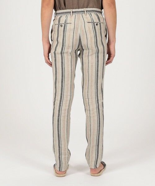 TOMORROWLAND / トゥモローランド スラックス・ドレスパンツ | PT TRINO SLIM JOGGER リネンストライプ イージースラックス | 詳細4