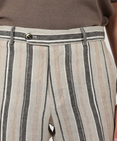 TOMORROWLAND / トゥモローランド スラックス・ドレスパンツ | PT TRINO SLIM JOGGER リネンストライプ イージースラックス | 詳細5
