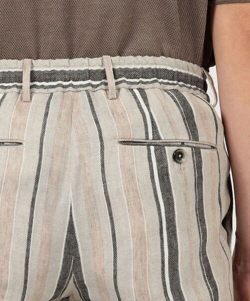 TOMORROWLAND / トゥモローランド スラックス・ドレスパンツ | PT TRINO SLIM JOGGER リネンストライプ イージースラックス | 詳細6