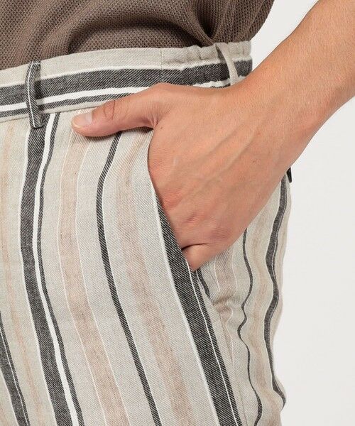 TOMORROWLAND / トゥモローランド スラックス・ドレスパンツ | PT TRINO SLIM JOGGER リネンストライプ イージースラックス | 詳細8