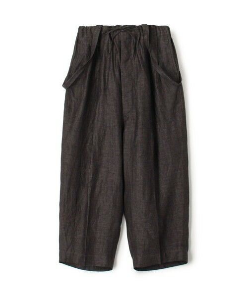 TOMORROWLAND / トゥモローランド その他パンツ | HAVERSACK ATTIRE リネン ワイドテーパード サロペットパンツ(19 ブラック)