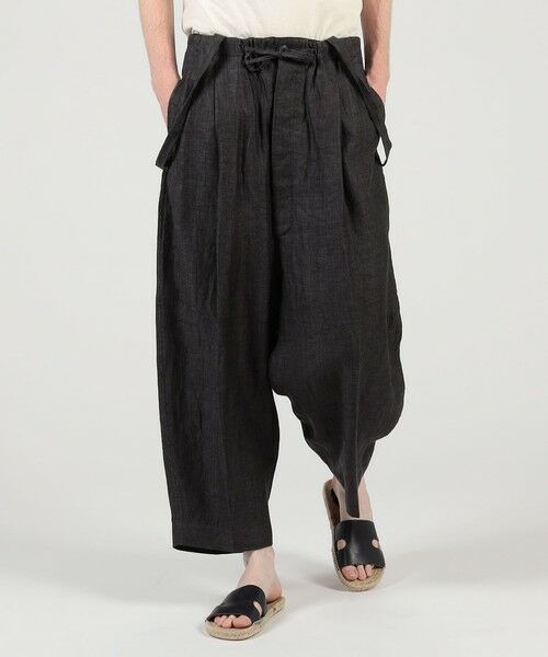 TOMORROWLAND / トゥモローランド その他パンツ | HAVERSACK ATTIRE リネン ワイドテーパード サロペットパンツ | 詳細1